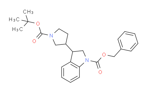CAS No. 1160248-37-2, Benzyl 3-(1-(tert-butoxycarbonyl)pyrrolidin-3-yl)indoline-1-carboxylate
