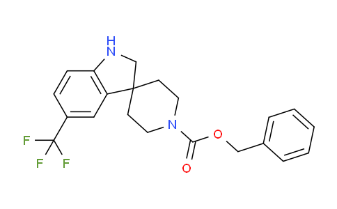 CAS No. 1243328-71-3, Benzyl 5-(trifluoromethyl)spiro[indoline-3,4'-piperidine]-1'-carboxylate