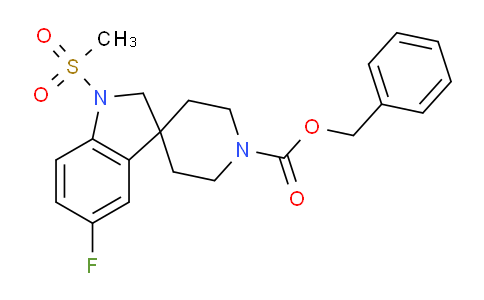 CAS No. 209350-13-0, Benzyl 5-fluoro-1-(methylsulfonyl)spiro[indoline-3,4'-piperidine]-1'-carboxylate