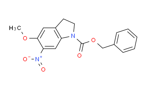 CAS No. 1823501-25-2, Benzyl 5-methoxy-6-nitroindoline-1-carboxylate