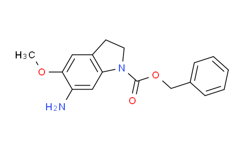 CAS No. 1823511-38-1, Benzyl 6-amino-5-methoxyindoline-1-carboxylate