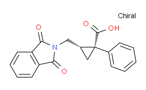 CAS No. 69160-56-1, cis-2-((1,3-Dioxoisoindolin-2-yl)methyl)-1-phenylcyclopropanecarboxylic acid
