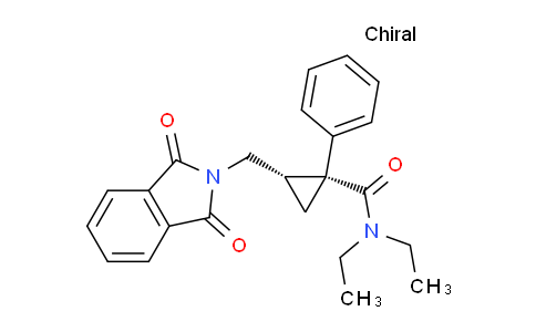 CAS No. 105310-75-6, cis-2-((1,3-Dioxoisoindolin-2-yl)methyl)-N,N-diethyl-1-phenylcyclopropanecarboxamide