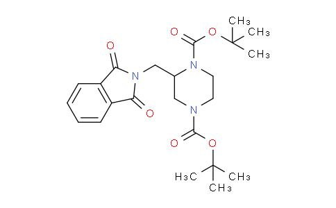 CAS No. 1256815-06-1, Di-tert-butyl 2-((1,3-dioxoisoindolin-2-yl)methyl)piperazine-1,4-dicarboxylate