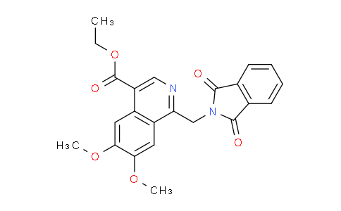 CAS No. 264188-67-2, Ethyl 1-((1,3-dioxoisoindolin-2-yl)methyl)-6,7-dimethoxyisoquinoline-4-carboxylate