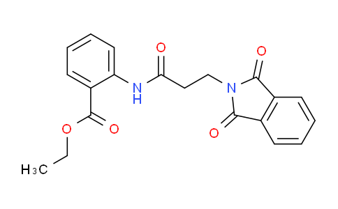 CAS No. 305377-30-4, Ethyl 2-(3-(1,3-dioxoisoindolin-2-yl)propanamido)benzoate