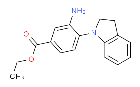 CAS No. 1219967-45-9, Ethyl 3-amino-4-(indolin-1-yl)benzoate