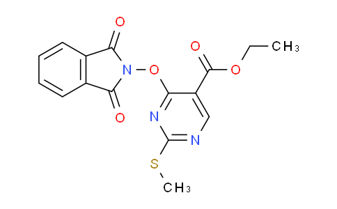 CAS No. 15400-45-0, Ethyl 4-((1,3-dioxoisoindolin-2-yl)oxy)-2-(methylthio)pyrimidine-5-carboxylate