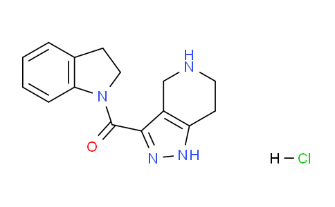 CAS No. 1220027-18-8, Indolin-1-yl(4,5,6,7-tetrahydro-1H-pyrazolo[4,3-c]pyridin-3-yl)methanone hydrochloride