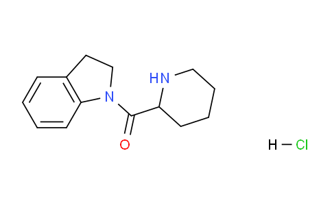 CAS No. 1236256-84-0, Indolin-1-yl(piperidin-2-yl)methanone hydrochloride