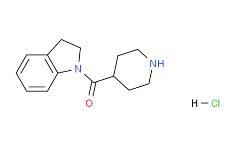 CAS No. 1220021-30-6, Indolin-1-yl(piperidin-4-yl)methanone hydrochloride