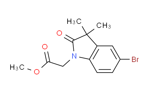 CAS No. 1263213-65-5, Methyl 2-(5-bromo-3,3-dimethyl-2-oxoindolin-1-yl)acetate