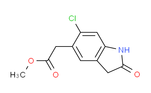 CAS No. 510703-84-1, Methyl 2-(6-chloro-2-oxoindolin-5-yl)acetate