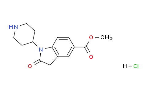 CAS No. 1923190-19-5, Methyl 2-oxo-1-(piperidin-4-yl)indoline-5-carboxylate hydrochloride