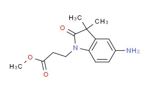 CAS No. 1263215-18-4, Methyl 3-(5-amino-3,3-dimethyl-2-oxoindolin-1-yl)propanoate