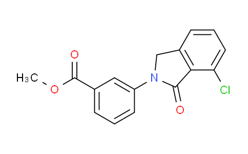 CAS No. 1245646-74-5, Methyl 3-(7-chloro-1-oxoisoindolin-2-yl)benzoate