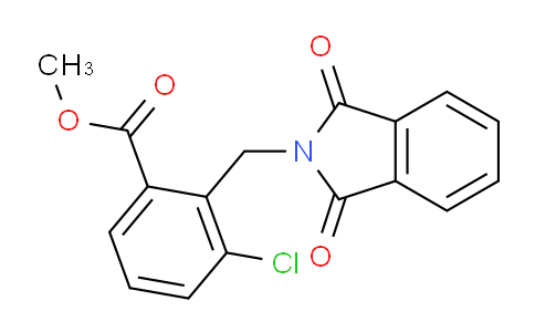 CAS No. 1403483-77-1, Methyl 3-chloro-2-((1,3-dioxoisoindolin-2-yl)methyl)benzoate