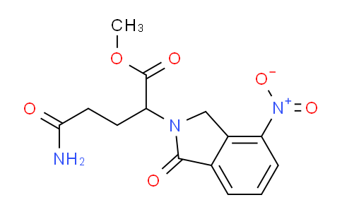 CAS No. 878782-79-7, Methyl 5-amino-2-(4-nitro-1-oxoisoindolin-2-yl)-5-oxopentanoate