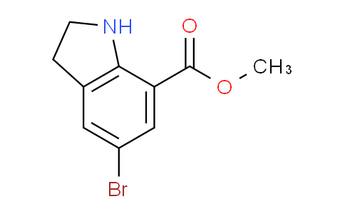 CAS No. 860624-88-0, Methyl 5-bromoindoline-7-carboxylate