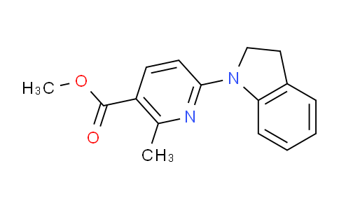 CAS No. 1355194-65-8, Methyl 6-(indolin-1-yl)-2-methylnicotinate