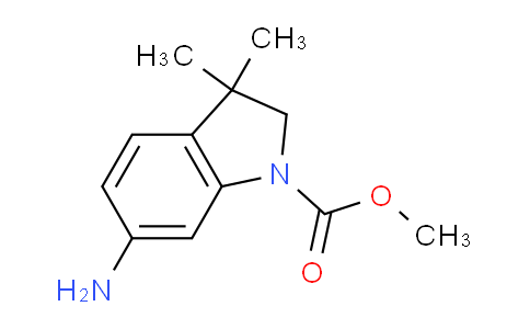 CAS No. 1220631-19-5, Methyl 6-amino-3,3-dimethylindoline-1-carboxylate
