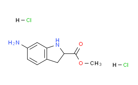 CAS No. 1384264-16-7, Methyl 6-aminoindoline-2-carboxylate dihydrochloride