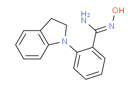 CAS No. 1021235-41-5, N'-Hydroxy-2-(indolin-1-yl)benzimidamide