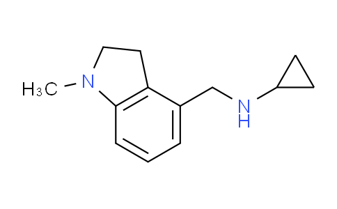 CAS No. 1706448-33-0, N-((1-Methylindolin-4-yl)methyl)cyclopropanamine