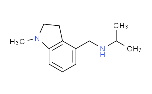 CAS No. 1706448-15-8, N-((1-Methylindolin-4-yl)methyl)propan-2-amine