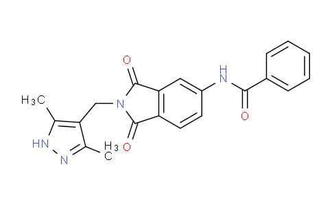 CAS No. 50699-22-4, N-(2-((3,5-Dimethyl-1H-pyrazol-4-yl)methyl)-1,3-dioxoisoindolin-5-yl)benzamide