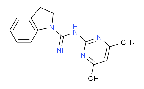 CAS No. 664371-35-1, N-(4,6-Dimethylpyrimidin-2-yl)indoline-1-carboximidamide