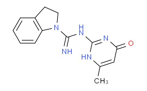 CAS No. 400866-36-6, N-(6-Methyl-4-oxo-1,4-dihydropyrimidin-2-yl)indoline-1-carboximidamide