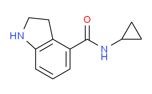 CAS No. 1706455-14-2, N-Cyclopropylindoline-4-carboxamide
