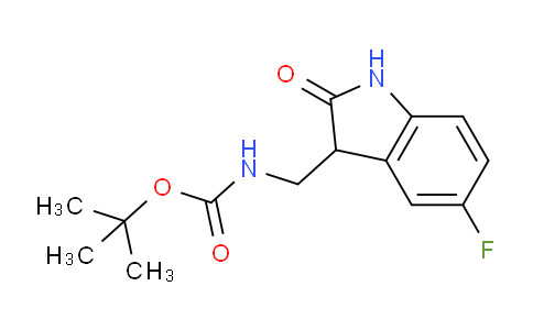 CAS No. 1123168-98-8, tert-Butyl ((5-fluoro-2-oxoindolin-3-yl)methyl)carbamate