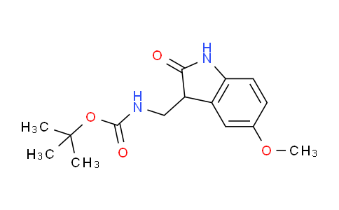 CAS No. 1086392-44-0, tert-Butyl ((5-methoxy-2-oxoindolin-3-yl)methyl)carbamate