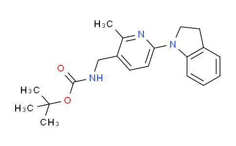 CAS No. 1355236-31-5, tert-Butyl ((6-(indolin-1-yl)-2-methylpyridin-3-yl)methyl)carbamate