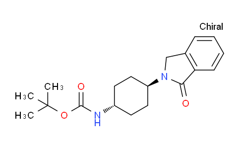 CAS No. 412357-35-8, tert-Butyl (trans-4-(1-oxoisoindolin-2-yl)cyclohexyl)carbamate