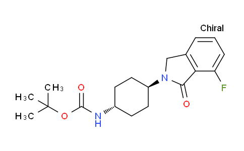 CAS No. 1713160-81-6, tert-Butyl (trans-4-(7-fluoro-1-oxoisoindolin-2-yl)cyclohexyl)carbamate