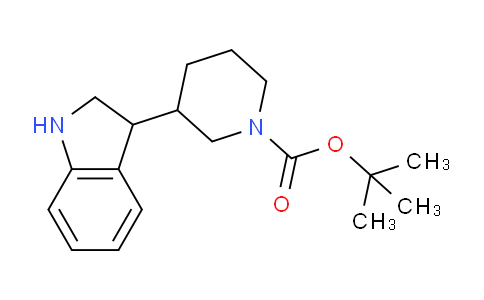 CAS No. 1160248-25-8, tert-Butyl 3-(indolin-3-yl)piperidine-1-carboxylate