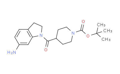 CAS No. 1086392-38-2, tert-Butyl 4-(6-aminoindoline-1-carbonyl)piperidine-1-carboxylate