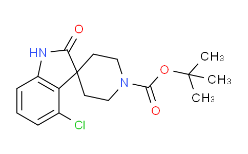 CAS No. 1707602-35-4, tert-Butyl 4-chloro-2-oxospiro[indoline-3,4'-piperidine]-1'-carboxylate