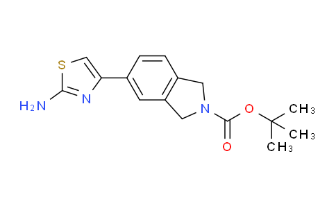 CAS No. 1086398-06-2, tert-Butyl 5-(2-aminothiazol-4-yl)isoindoline-2-carboxylate