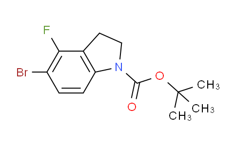 CAS No. 1337533-31-9, tert-Butyl 5-bromo-4-fluoroindoline-1-carboxylate