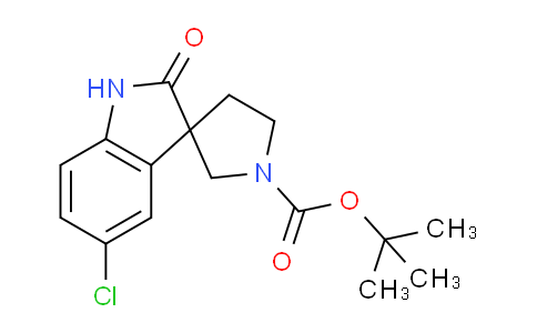 CAS No. 1172588-22-5, tert-Butyl 5-chloro-2-oxospiro[indoline-3,3'-pyrrolidine]-1'-carboxylate