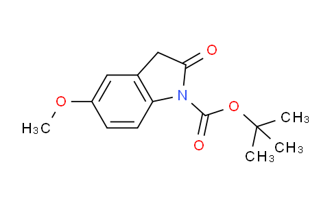 CAS No. 374898-41-6, tert-Butyl 5-methoxy-2-oxoindoline-1-carboxylate
