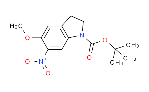 CAS No. 1823508-93-5, tert-Butyl 5-methoxy-6-nitroindoline-1-carboxylate
