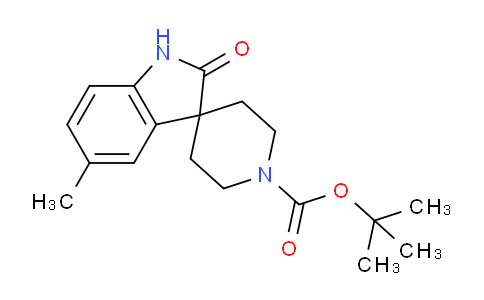 CAS No. 873779-31-8, tert-Butyl 5-methyl-2-oxospiro[indoline-3,4'-piperidine]-1'-carboxylate