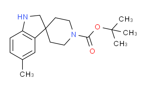 CAS No. 1129411-47-7, tert-Butyl 5-methylspiro[indoline-3,4'-piperidine]-1'-carboxylate