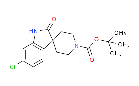 CAS No. 1445603-41-7, tert-Butyl 6-chloro-2-oxospiro[indoline-3,4'-piperidine]-1'-carboxylate