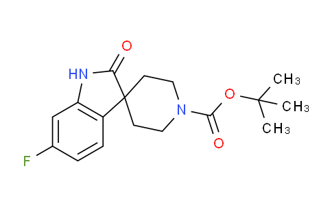 CAS No. 1258638-81-1, tert-Butyl 6-fluoro-2-oxospiro[indoline-3,4'-piperidine]-1'-carboxylate